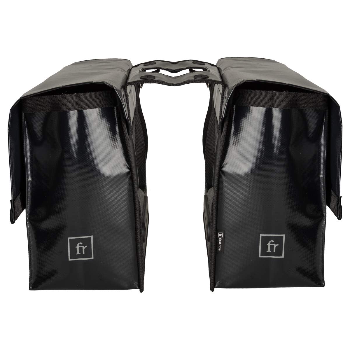 FastRider Cargo Tarpaulin Doppel Pannier, Radtaschen, Fahrradtasche | 46 Liter | Schwarz