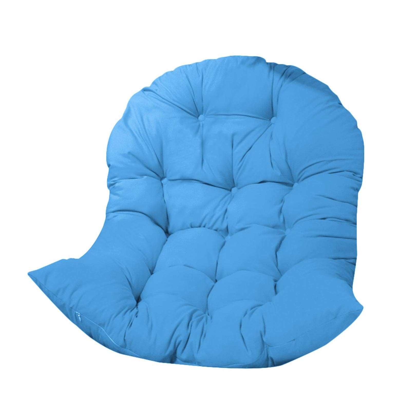 Cojín de asiento de cesta colgante for columpio, cojín de asiento de silla con forma de huevo, cojín de silla de ratán de mimbre colgante, cojín de silla con forma de huevo for patio, jardín, balcón,