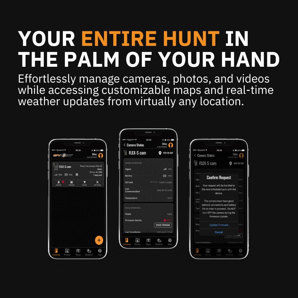 SPYPOINT Flex-M Trail Camera and SPLB 10 Solar Panel Bundle with 32GB Memory Card and Card Reader (5 Items)