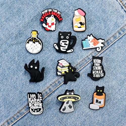 Image of Cute Pins Bulk,Funny Backpack Pin Lapel Badge Pins Set for Jackets,Hats,Backpack