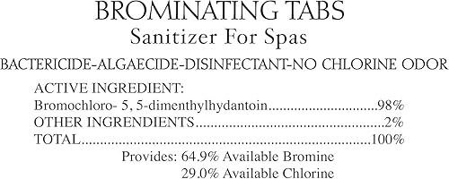 Miniatura 5 de SpaChoice 472-3-3011-02-A Tabletas de bromo para bañera de hidromasaje de spa, 3.5 libras, paquete de 2, con bromuro de sodio de 1 libra