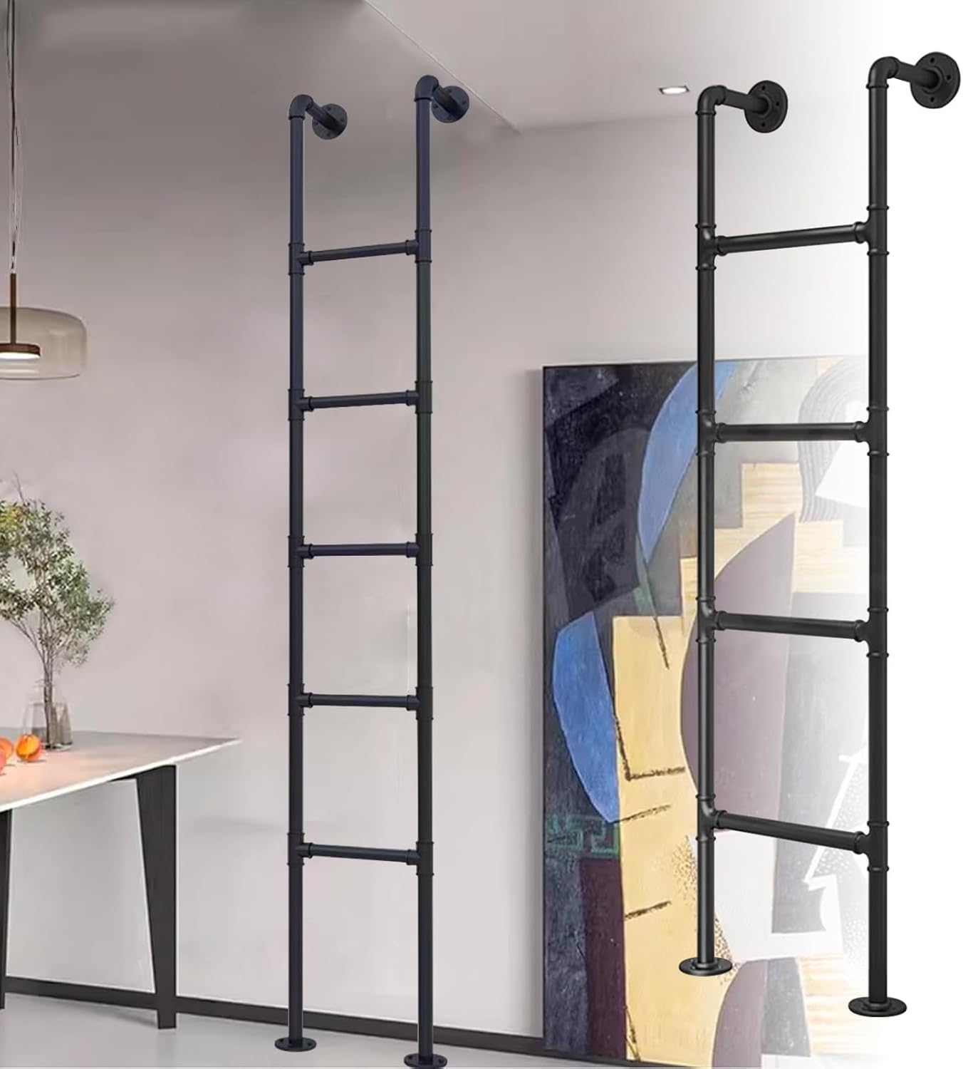 Échelle pour lit superposé en fer de 1,22 m à 2,33 m pour mezzanine et puit