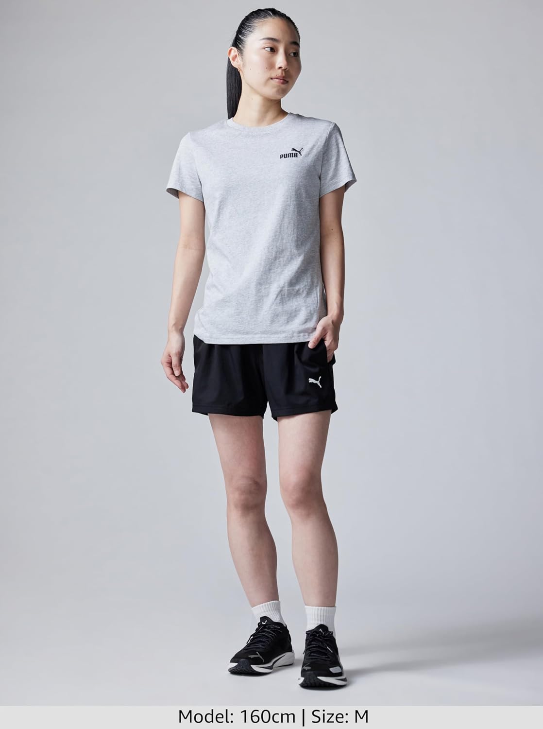 Повседневные шорты PUMA из ткани быстрого высыхания ESS Puma Logo Poly Wovens 4 Шорты 687543 Женские среднего размера 26 Весна/лето, Цвет Puma Black (01), фото 4
