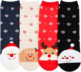 CBC Crown Womens Winter Theme Socks, Crew Socks, Ankle Socks, No Show Socks Sets for Women & Teens - Made in Korea