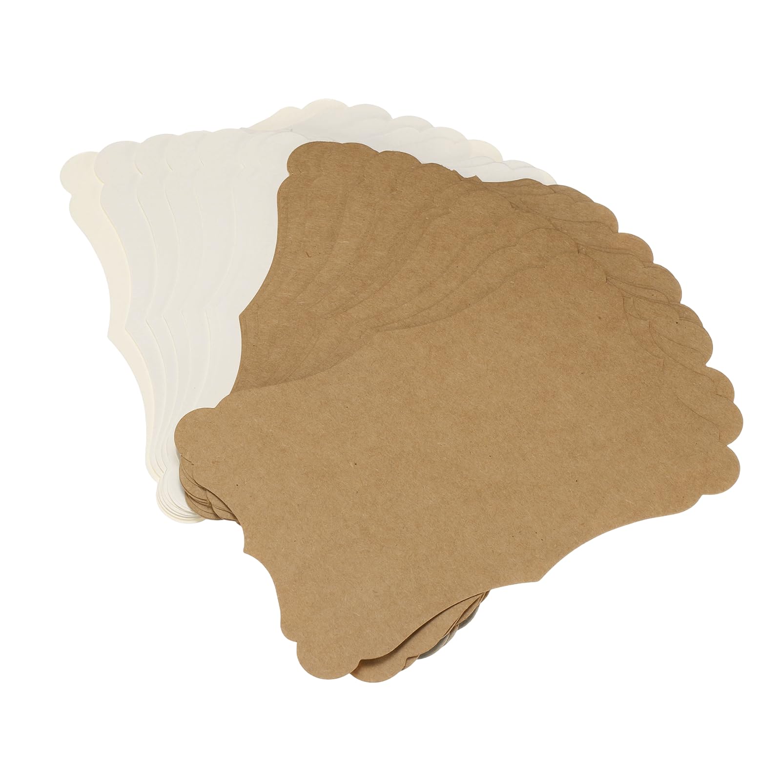 sourcing map 30Pcs Blank Kraft Cards Cardstock, 17.5 x 12.5cm Thick Colored Cardstock Paper Brown White Index Cards for DIY Gift Greeting Cards Menus Wedding Invitations