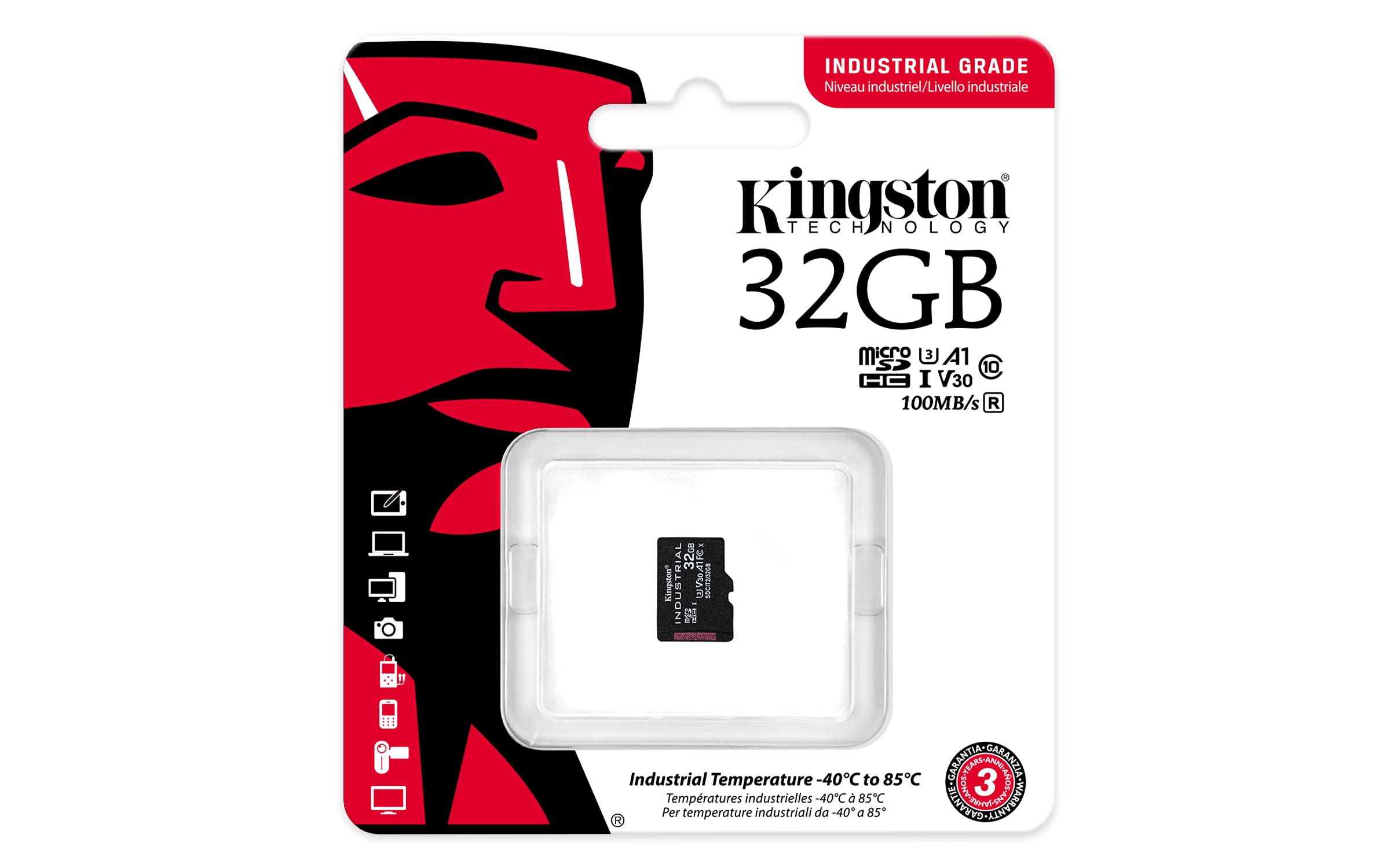 Amazon.com: Kingston Industrial 32GB microSDHC C10 A1 pSLC Card