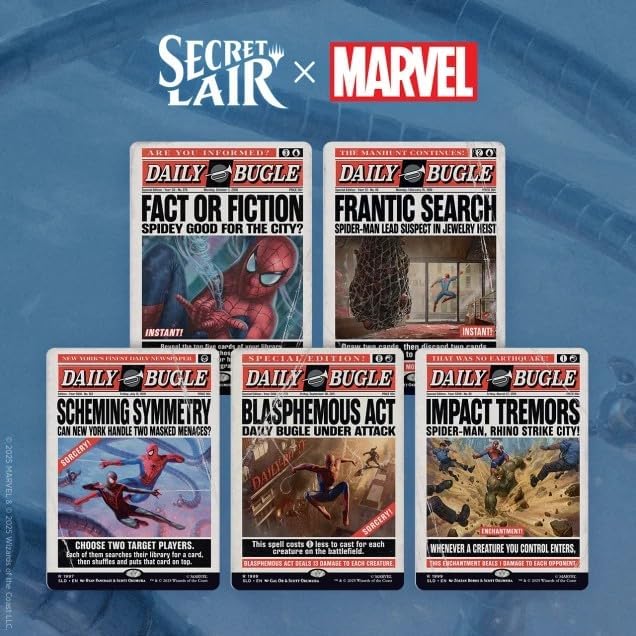 Magic the Gathering Secret Lair x Marvel's Spider-Man: Daily Bugle Breaking News (Foil)