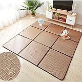 Faltbare Floor Bed Schlafmatte Gepolsterte Kriechmatte, Futon Matratze Japanisch Tatami Matte, Rattanmatte Nicht-Slip Anti-bakterielle Mat Verdickte Bodenmatte,Wohnzimmer Vorleger Yogamatte ( Color :