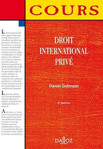 Télécharger Droit international privé - 6e éd.: Cours Livre PDF Gratuit