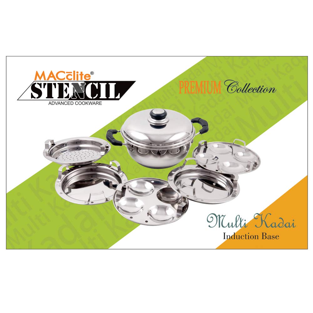 Macclite Stencil Multi Kadai, White 4