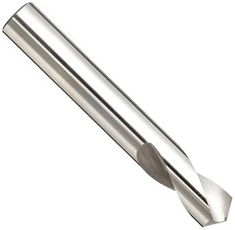 YG-1 - 2241L High Speed Steel NC Spotting Drill Bit, Uncoated Bright, Straight Shank, Slow Spiral, 120 Degree, 3/8" Diameter x 3-1/2" Length Pack of 1