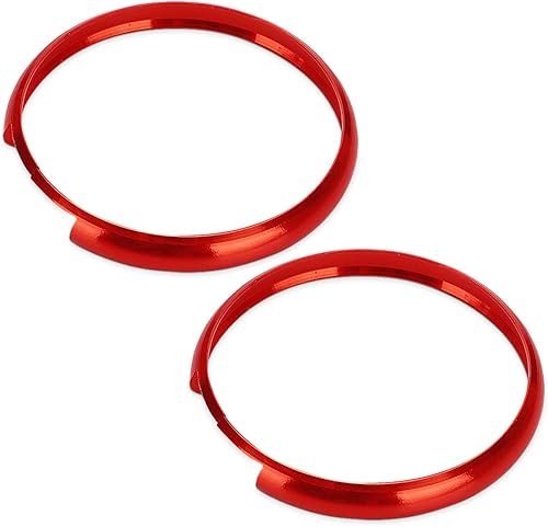 auovo Funda de llavero para llavero Mini Cooper Smart Key Ring de repuesto para accesorios Mini Cooper (2 unidades, rojo)