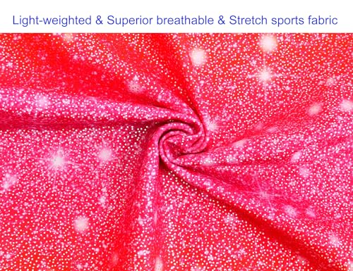 Image of Domusgo Gymnastics Leotards for Girls Sparkly One Piece Biketard Size 1-10Y