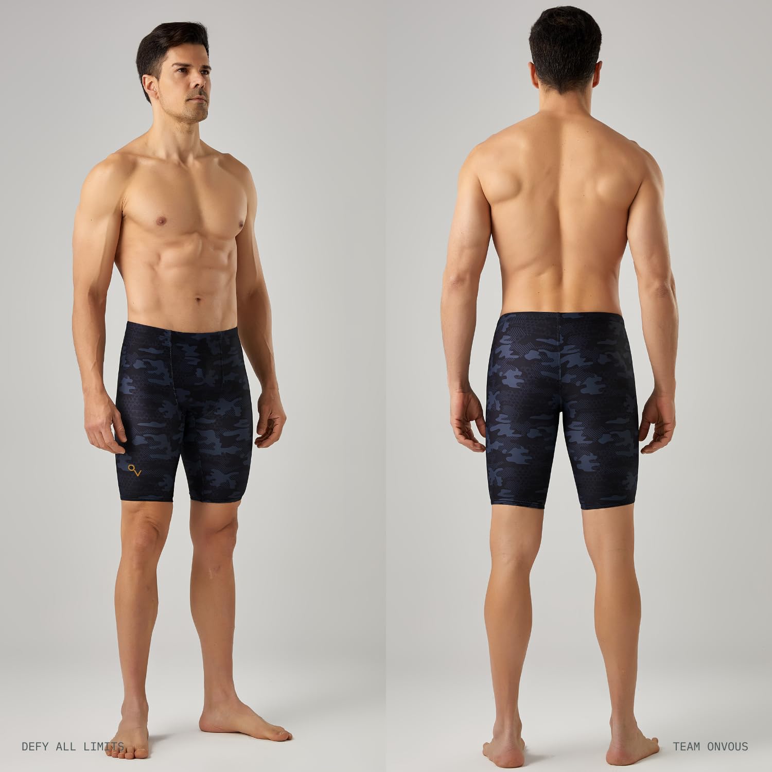 Onvous Lite Herren-Badehose, Renn- und Trainingsanzug, athletischer Badeanzug, schnell, flexibel, bequem, Größe 28–38