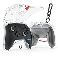Vista 10 de Tiiletzote Protective Travel Case for Nintendo Switch 2 Pro Controller, Hard Shell 1:1 Fit Portable Carrying Case, Magnetic Closure, Joystick Negro