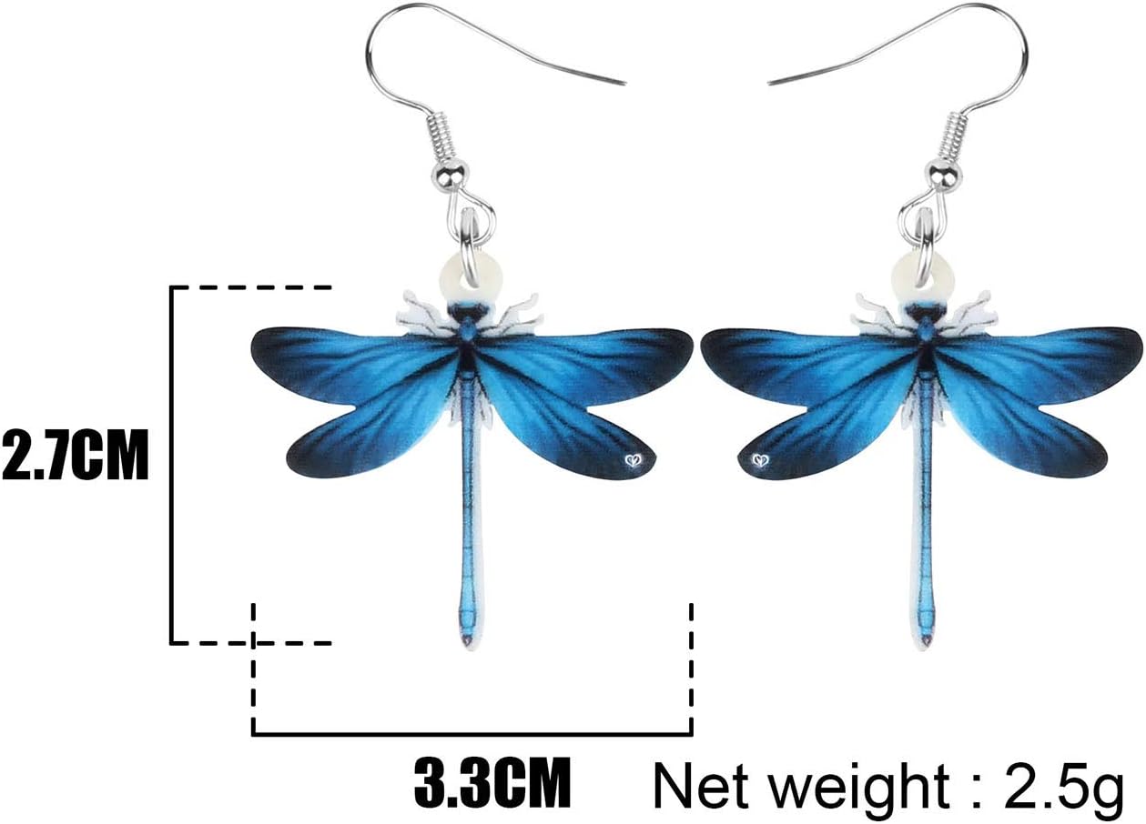 Acrylic Dragonfly Earrings Insects Dangle Summer Jewelry Dragonfly Gifts for Women Charms - Image 5
