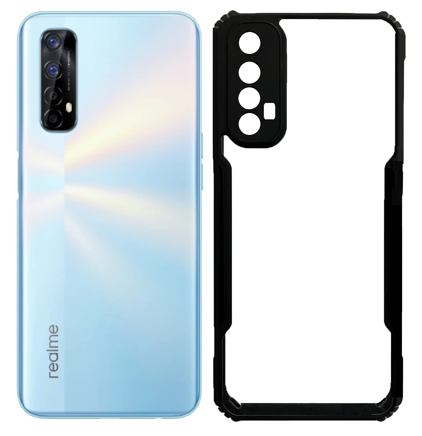 Carrywrap Plastic Transparent Hard Back Cover Case For Realme 7 (B0B8KMNTY9) Amazon Price History, Amazon Price Tracker