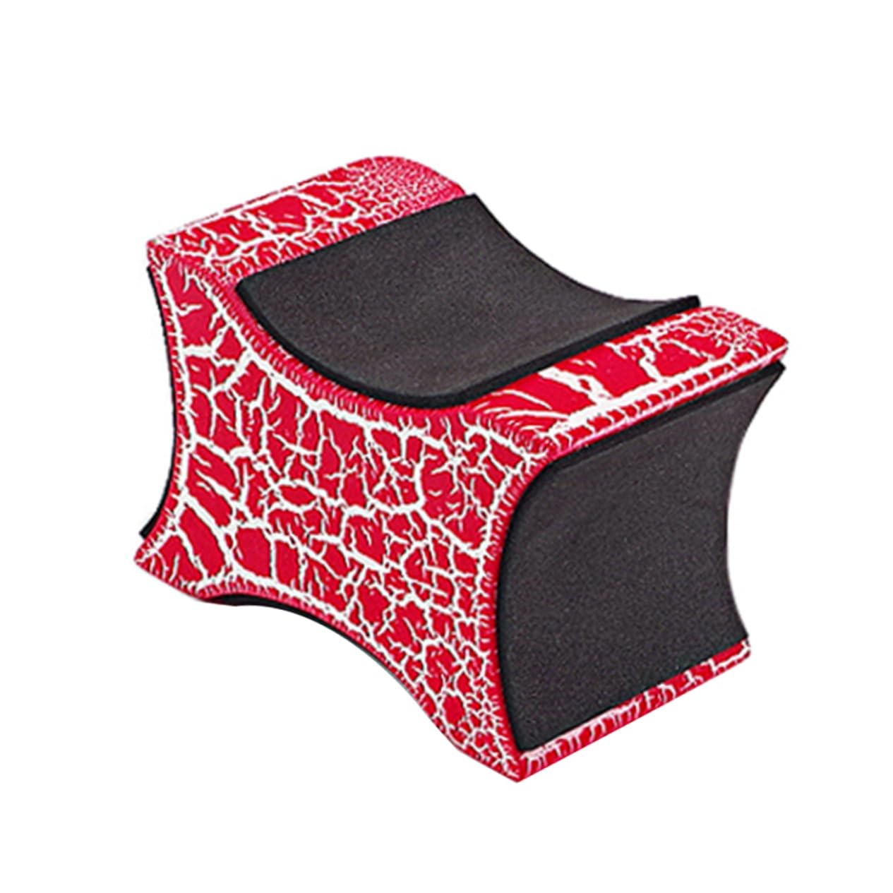 ifundom 1pc Guitar Neck Rest for Guitar Bass Neck Support Pillow Easy to Install Made of Soft Wood Red Crackle Design (r164b)
