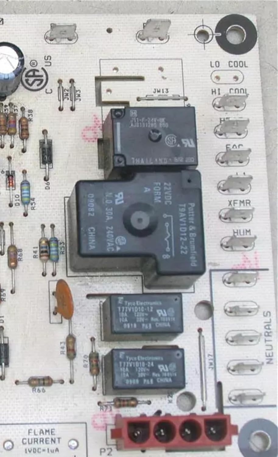 For 1162-200 Furnace Fan Control Circuit Board 509742 Replacement Part., Yellow