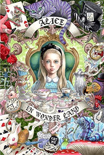 HCYL Alice in Wonderland 1000 Pieces Wood Jigsaw Puzzle，Perfect Choice for The Puzzle Lover