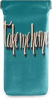 susiyo Take Me Home Glasses Case Portable Microfiber PU Leather Soft Sunglasses Bag Eyeglasses Pouch Holder Squeeze Top for Women Men