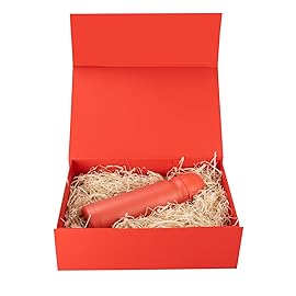 Rsgift Red Gift Box, 11x7.8x3.5 Inches, Magnetic Closure, for Birthday, Wedding, Father\'s Day, Graduation, Christmas, Thanksgiving