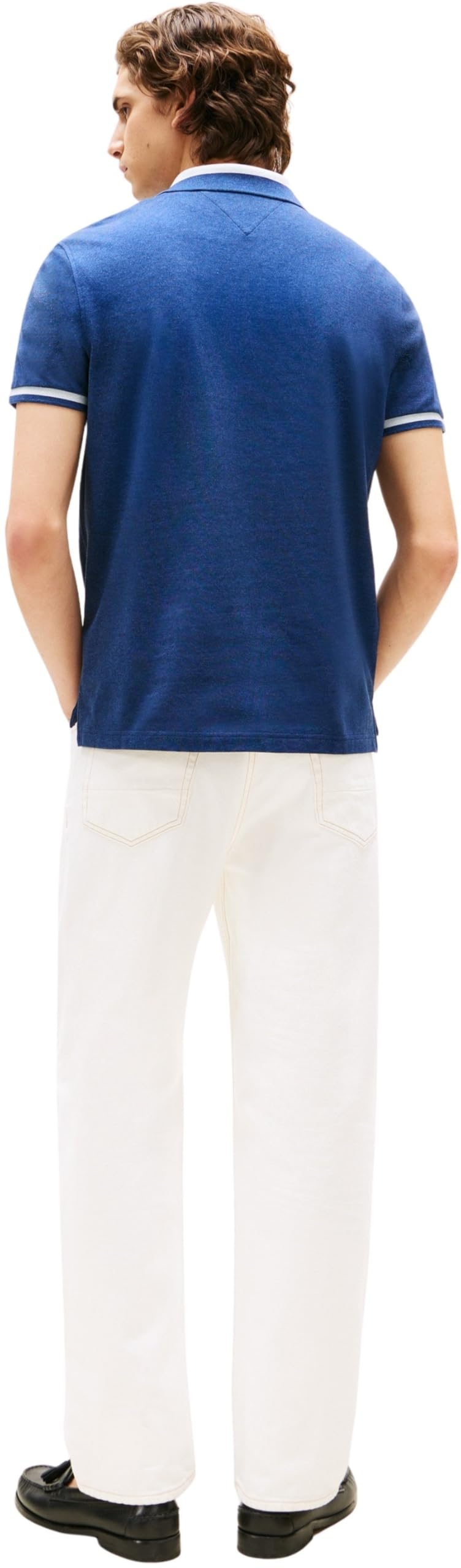 Tommy Hilfiger Uomo Maglietta Polo Maniche Corte Contrast Collar Block Regular Fit