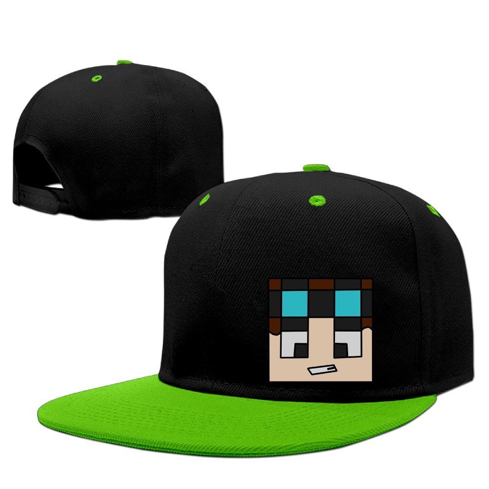 MKoomm The Diamond Minecart DAN TDM Adjustable Snapback Hip-hop Cap Baseball Hats Misc.