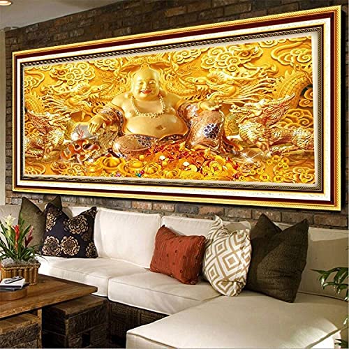 Kits Peinture Diamant 5D Grand Format Bouddha - Mosaïque Strass Complet de Haute Qualité - 2