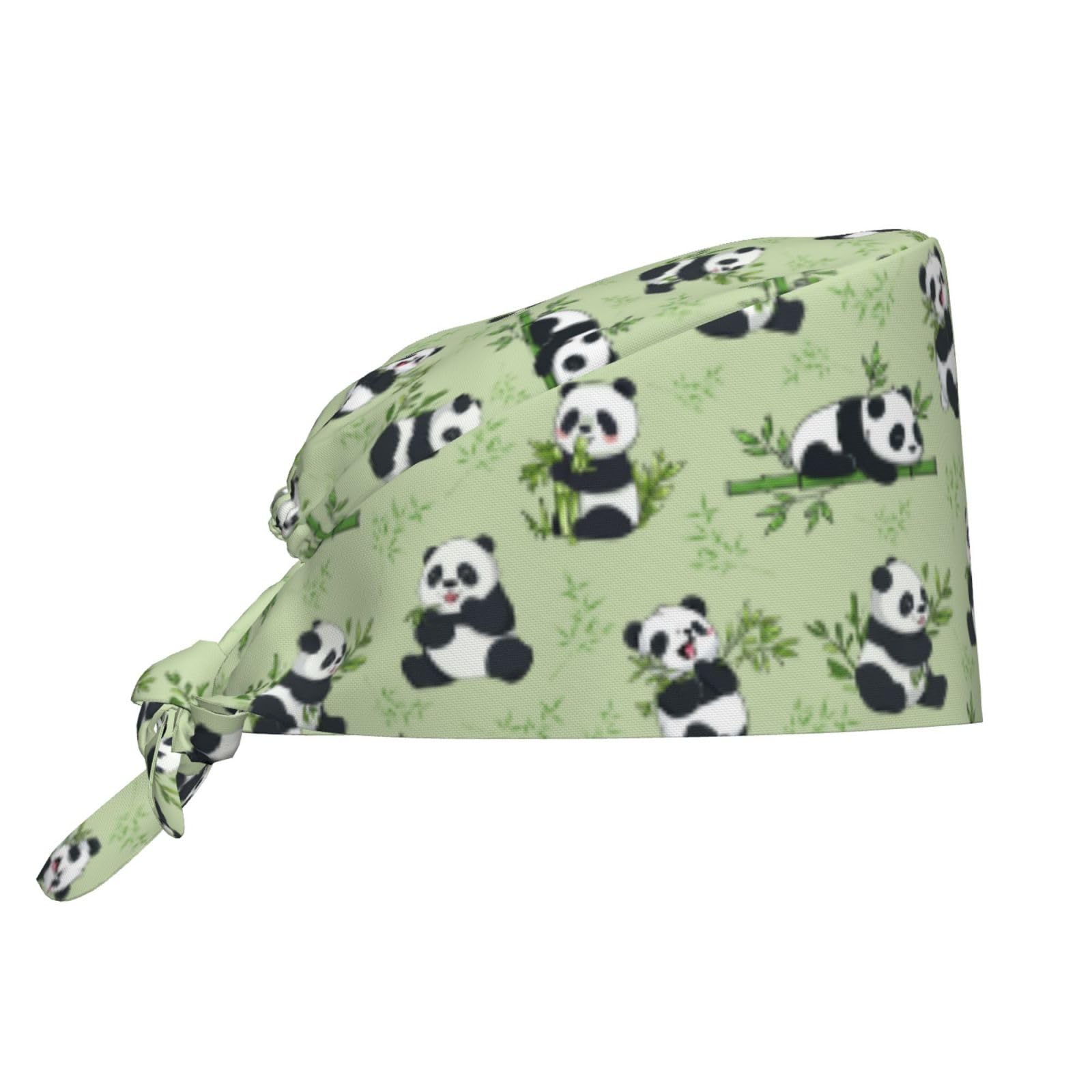 Working Cap Scrub Cap with Sweatband Adjustable Unisex Tie Back Hat for Cleaning Farm Nursing