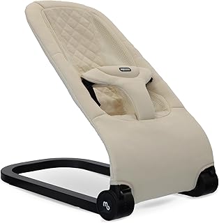 My Babiie Reclining Baby Bouncer – Newborn Ergonomic Bouncer Chair, from Birth to 9 Months (9kg) - Oatmeal