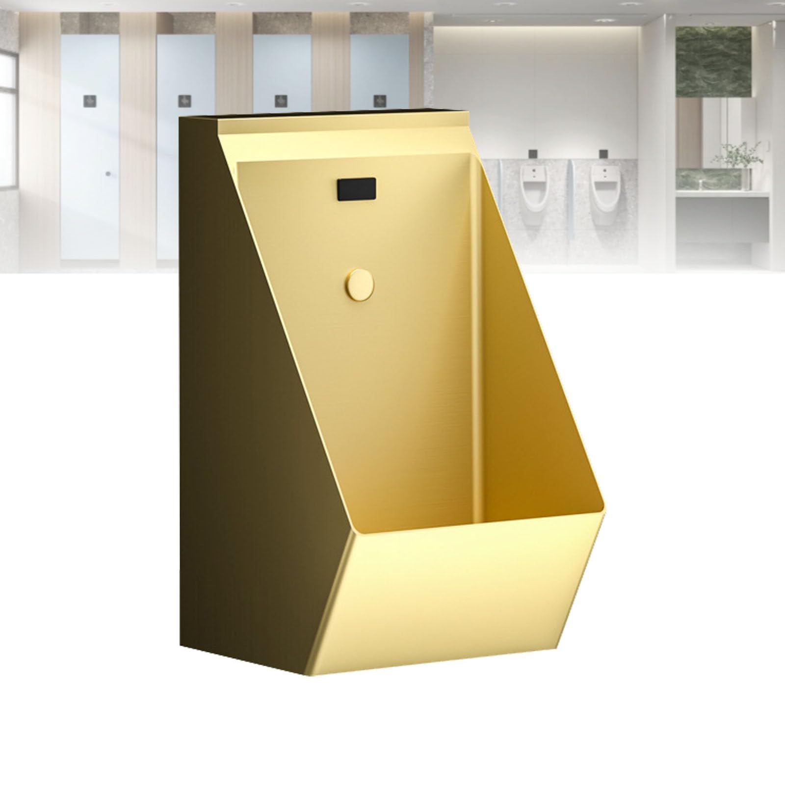 Urinario sin Contacto de Acero Inoxidable 304 - Sistema de Descarga automática de Pared para Bares, hoteles y baños públicos - Diseño con Sensor de inducción hi,Yellow
