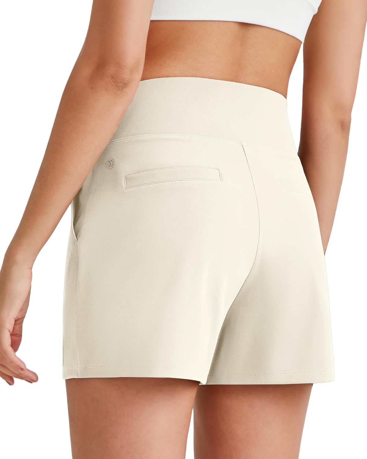 G4Free ShiftReady Athletic Shorts for Women High Waisted Trouser Shorts Trendy Casual Summer Short with Pockets - Image 2