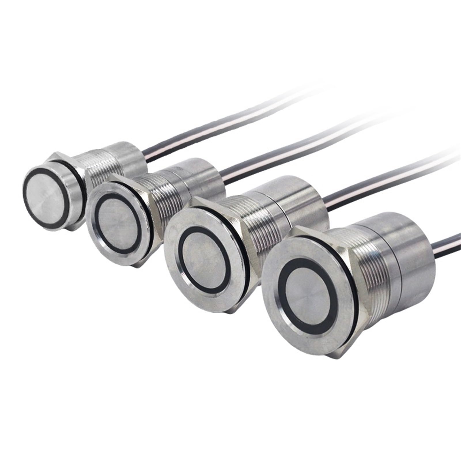 1 szt./panel sterowania z czujnikiem dotykowym 16/19/22/25/30 MM Rast Momentary LED włącznik światła przycisk DC 6 V 12 V 24 V 500 mAh (O LED, 30 mm_MOMENTARY_6-30V 500MA)