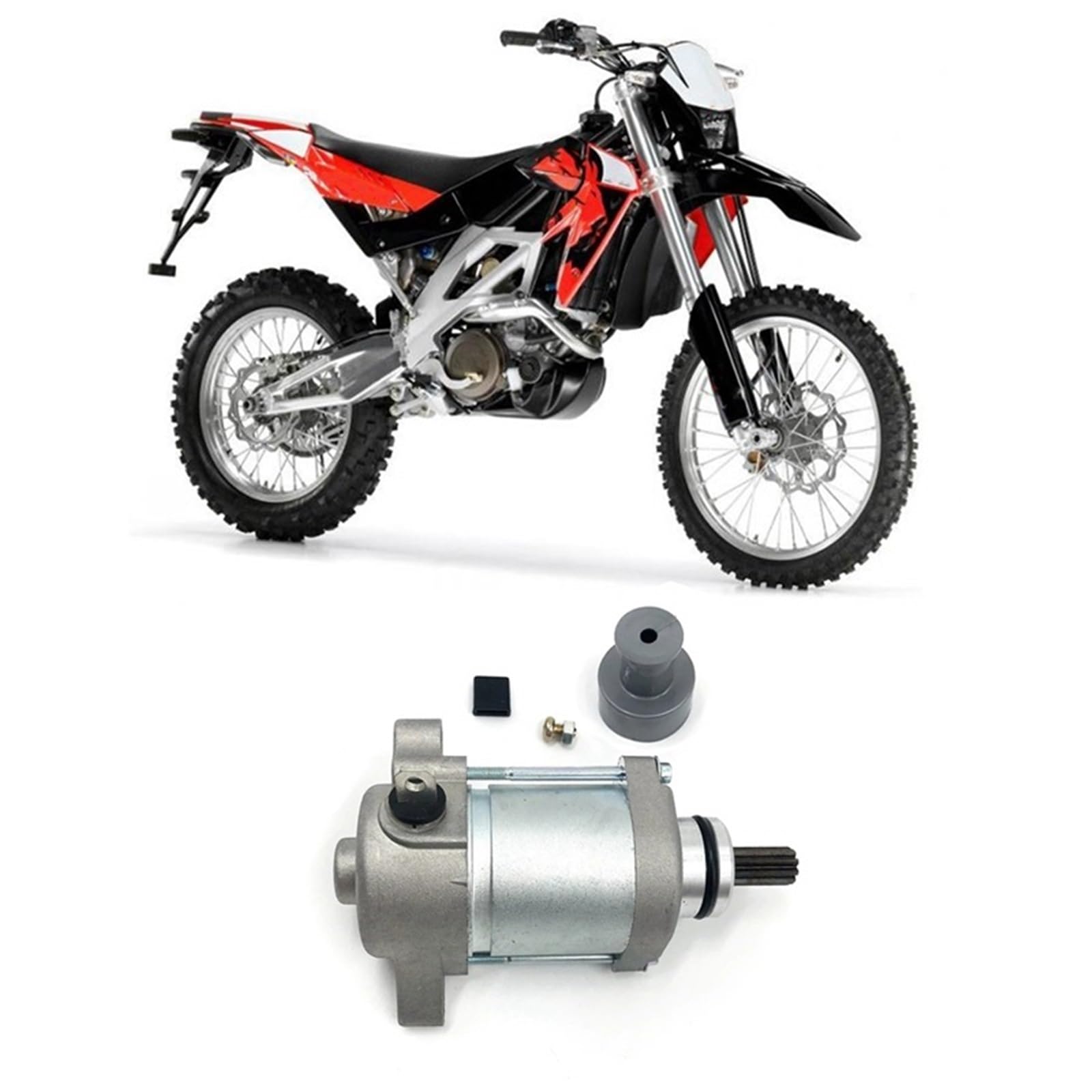 Motorino di avviamento 9T Scanalato Ricambi per motorino di avviamento Elettrico per Moto AP9150090 per RXV SXV 450 550 MX