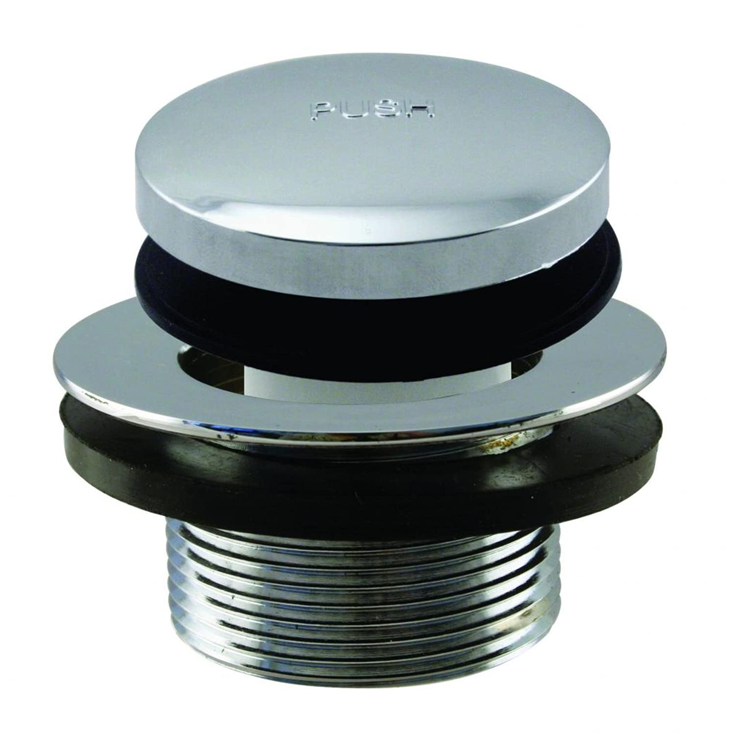 Westbrass Tip Toe 1-3/8" NPSM Fine Thread Bath Drain, Polished Chrome, D3323-26