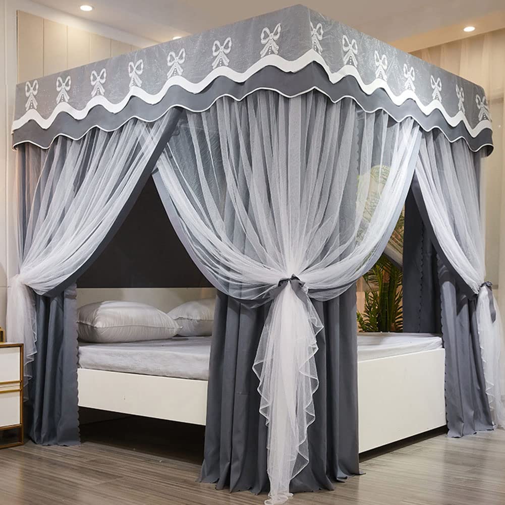 Rideaux de lit à baldaquin très grand lit voilage chambre adulte