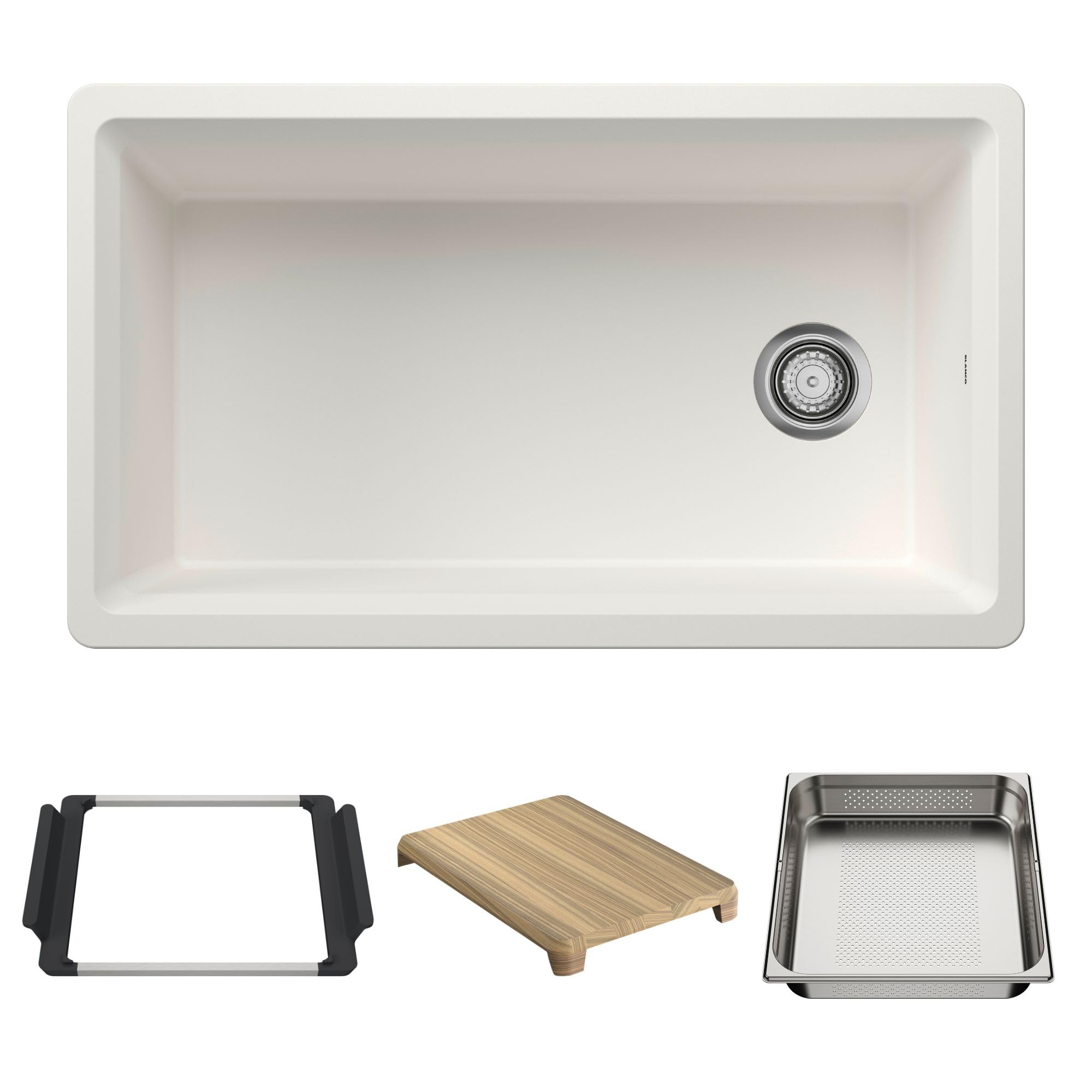 Photo 1 of Blanco Inteos 33" Undermount Single Basin Granite Composite Kitchen Sink with Colander and Cutting Board