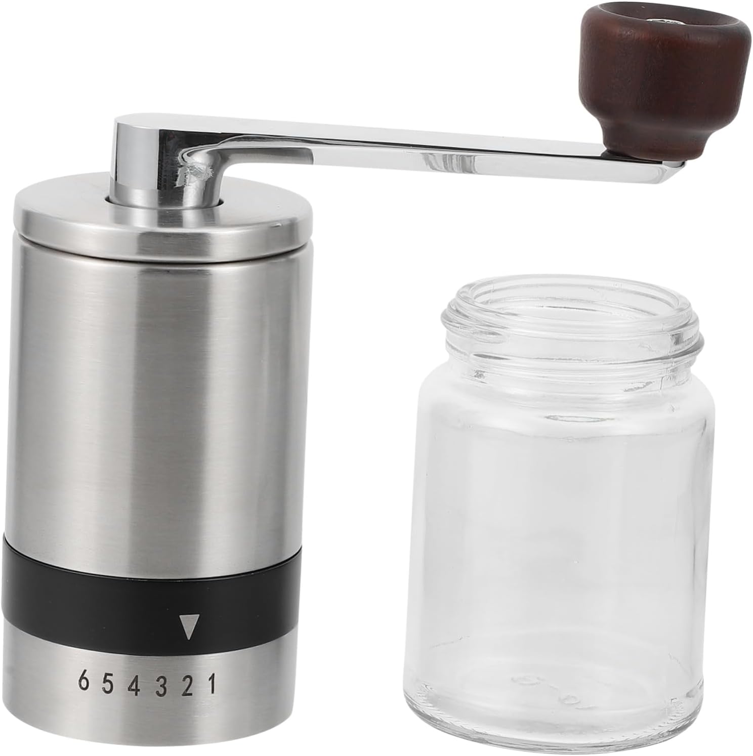 1pc Burr Coffee Grinder Manual Hand Coffee Bean Grinder Portable Design for Manual Grinding Supply