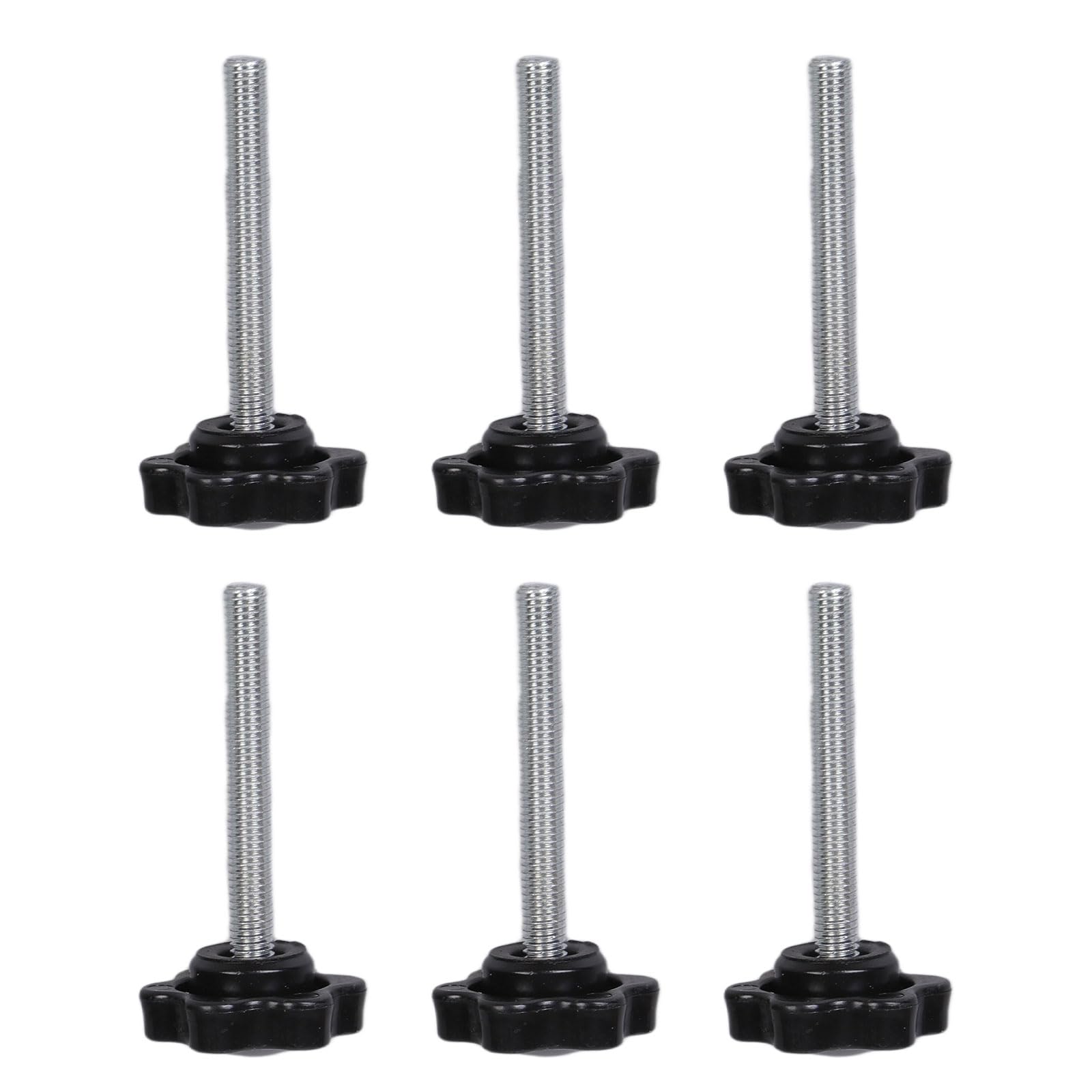 6Pcs Tighten Bolt Nut Knob 5mm Thumb Screw Knob Hexagonal Head Handle Hand Screw Knurled Grip Knurled Grip