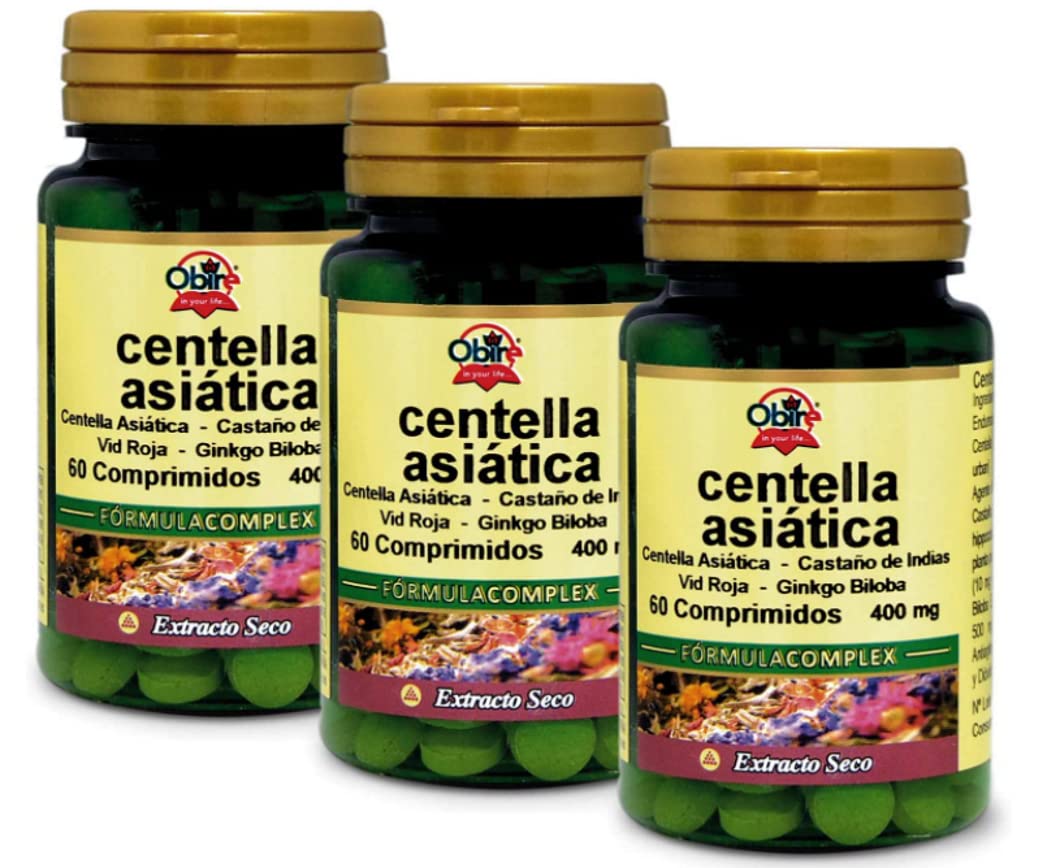 Obire Centella Asiatica Complex 400 mg. (estr. secco) 60 compresse. (Pack 3 pezzi)