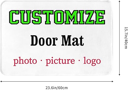 Miniatura 3 de Tapete personalizable de bienvenida de entrada, alfombras de cocina con logotipo e imagen de logotipo, tapete personalizado para puerta de piso