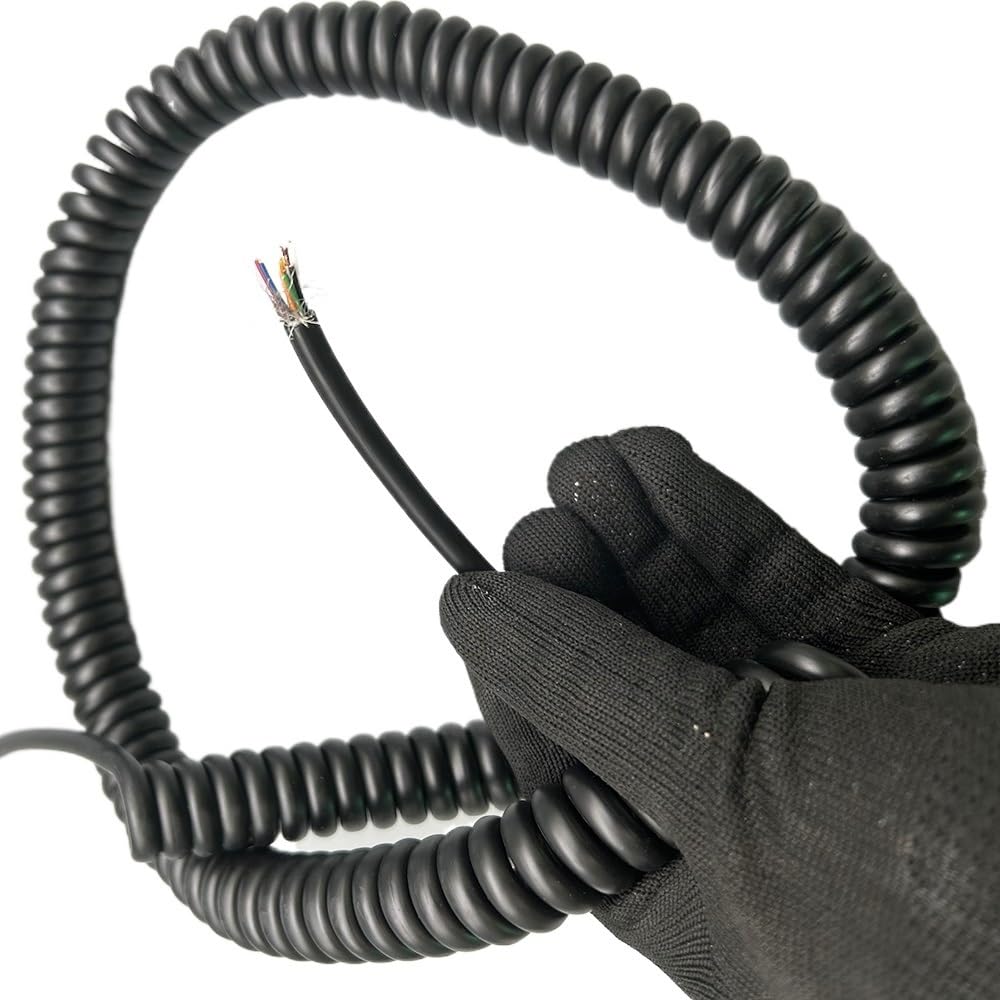 przewód elektryczny, 6/8/9C 0.2/0.3/0.5mm Sprężynowy Kabel Spiralny