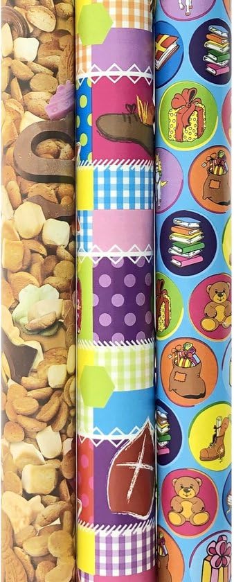 Sinterklaaspapier Inpakpapier Sinterklaas Cadeaupapier Assortiment