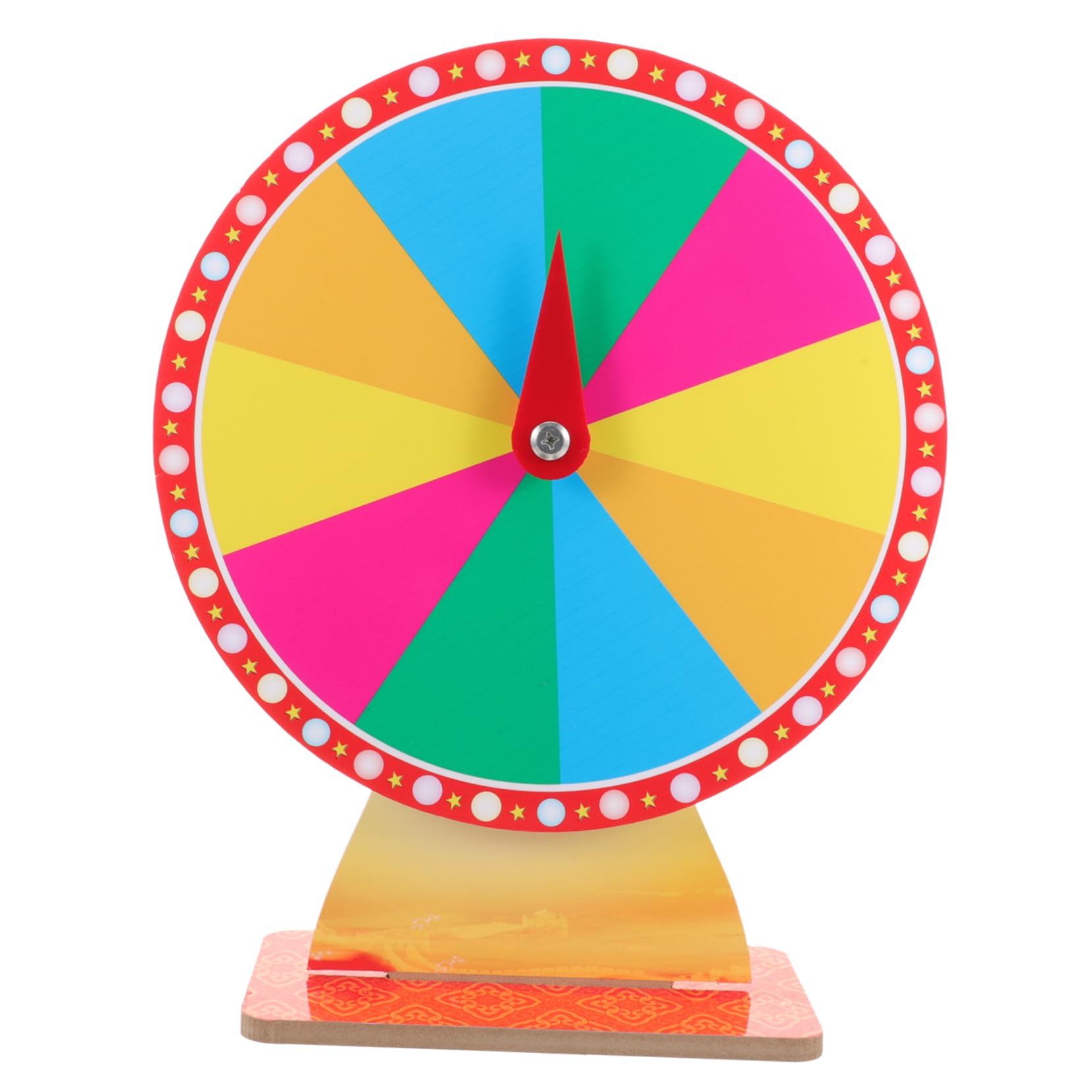 KOMBIUDA Raffle Game Turntable Rotating Prize Wheel for Parties Weddings Events Game Wheel Prop for Fun Gatherings Drawings Carnival Activities