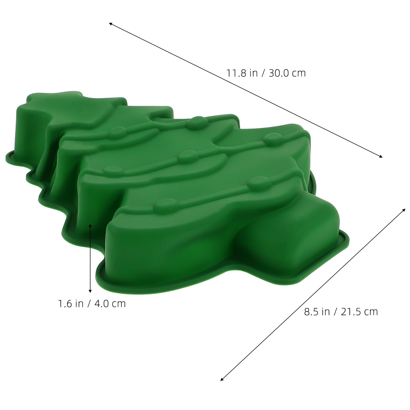 Veemoon Weihnachtsbaum-Silikon-Backform – 3D-Kuchenform, Antihaftbeschichtet, 30x21,5x4 Cm, Für Kekse & Desserts