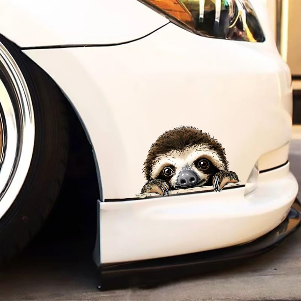 Cute Sloth Car Stickers Animal Vinyl Decal Waterproof c007 image 4
