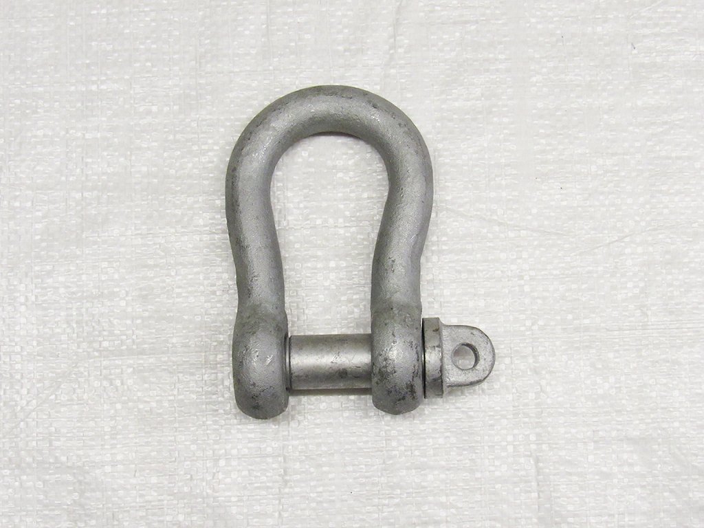 Secure Fix Direct Large Bow Shackle With Screw Pin 8.5 Ton Galvanised - Lifting Towing Tested Bs3032 7250Kg