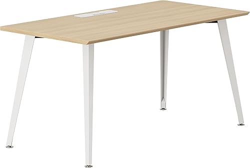 Branch Escritorio de oficina moderno para oficina en casa, gestión eficiente de cables y montaje rápido, estación de trabajo compacta para el hogar