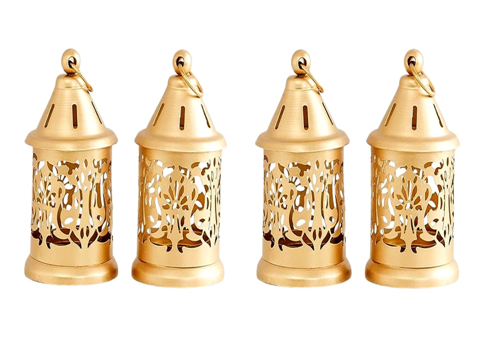 Metal Hanging Lantern, 4 Pieces